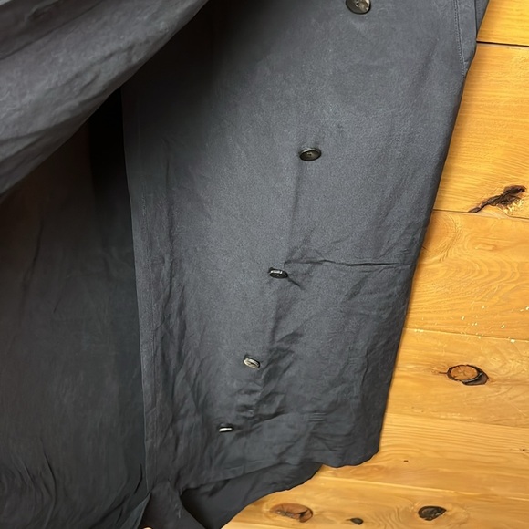 Rachel Comey Women’s 100 % Silk Skort Culottes 2 black Midi wrap buttons pockets - Picture 5 of 11